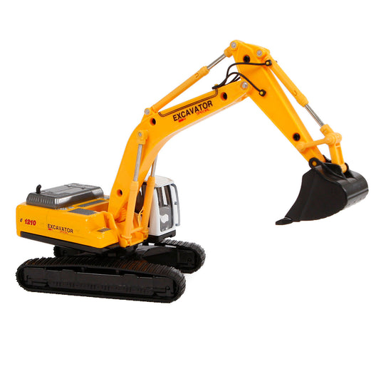 2-play graafmachine diecast 22 cm geel