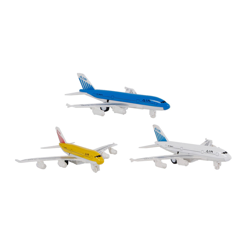 Afbeelding laden in galerijviewer, 2-play die-cast pull back vliegtuig, 14cm
