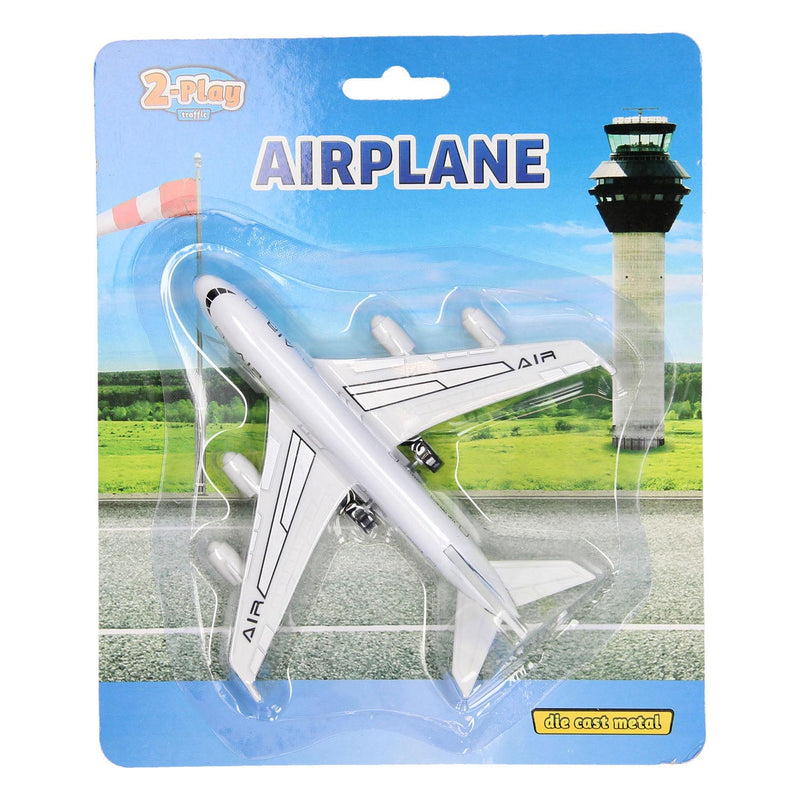 Afbeelding laden in galerijviewer, 2-play die-cast pull back vliegtuig, 14cm
