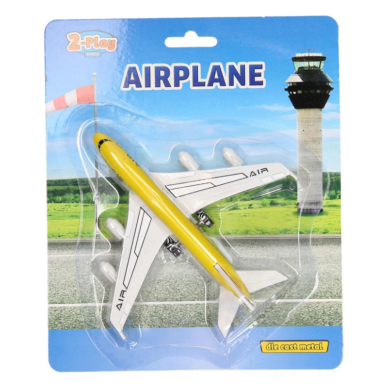 Afbeelding laden in galerijviewer, 2-play die-cast pull back vliegtuig, 14cm
