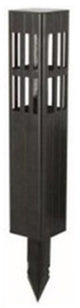 Luxform solar paallamp 1-delig set | florida | 20 lumen | zwart