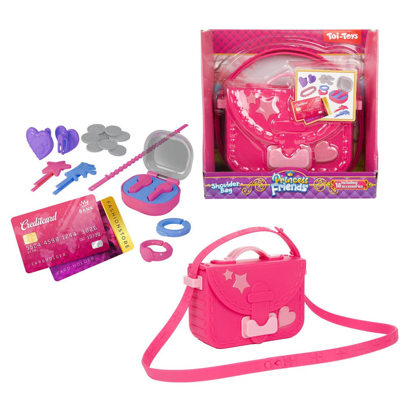 Afbeelding laden in galerijviewer, Toi-toys princess friends schoudertas met acc 12dlg 2ass +
