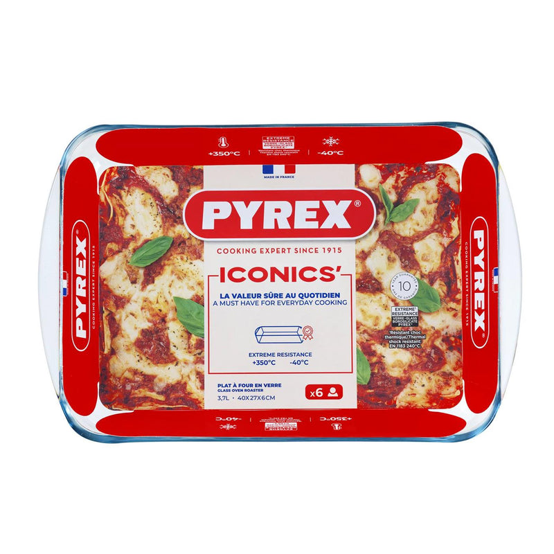 Afbeelding laden in galerijviewer, Pyrex essential lasagne schaal 40x27 cm 3.7l

