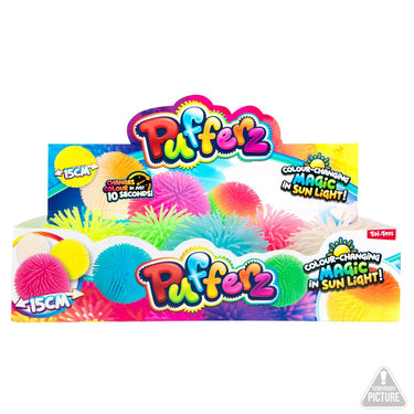 Toi-toys pufferz pufferbal uv kleurverandering 12cm 5 assorti