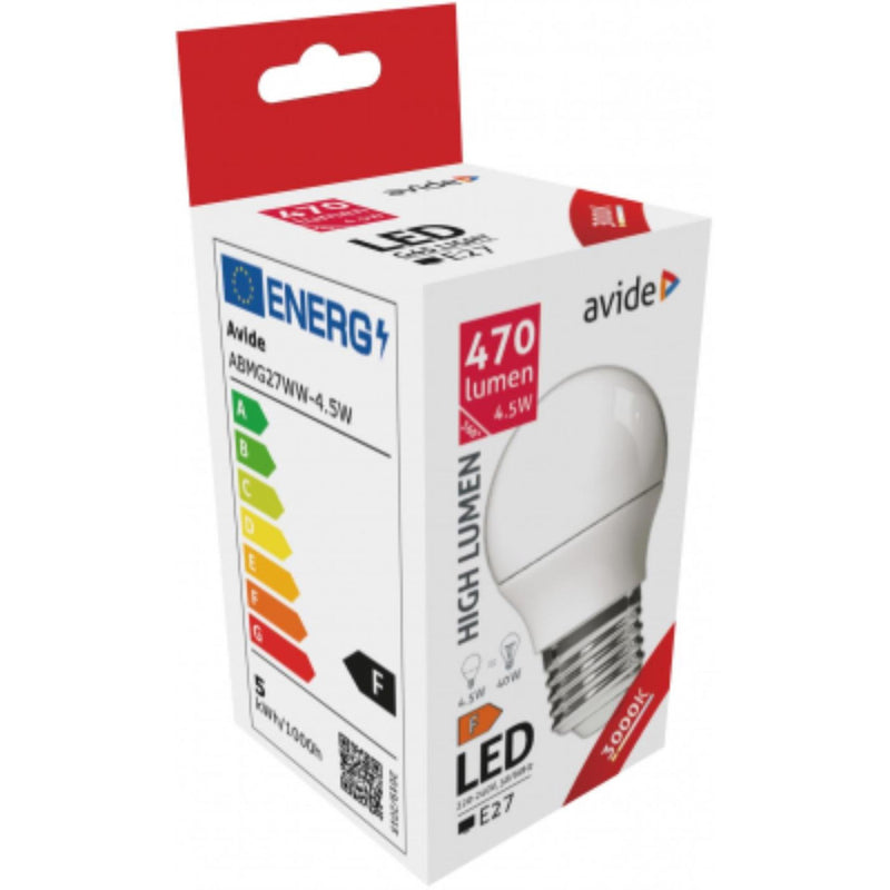 Afbeelding laden in galerijviewer, Avide led globe mini g45, 4.5 watt, e27 fitting , warm wit 3000 kelvin, 470 lumen
