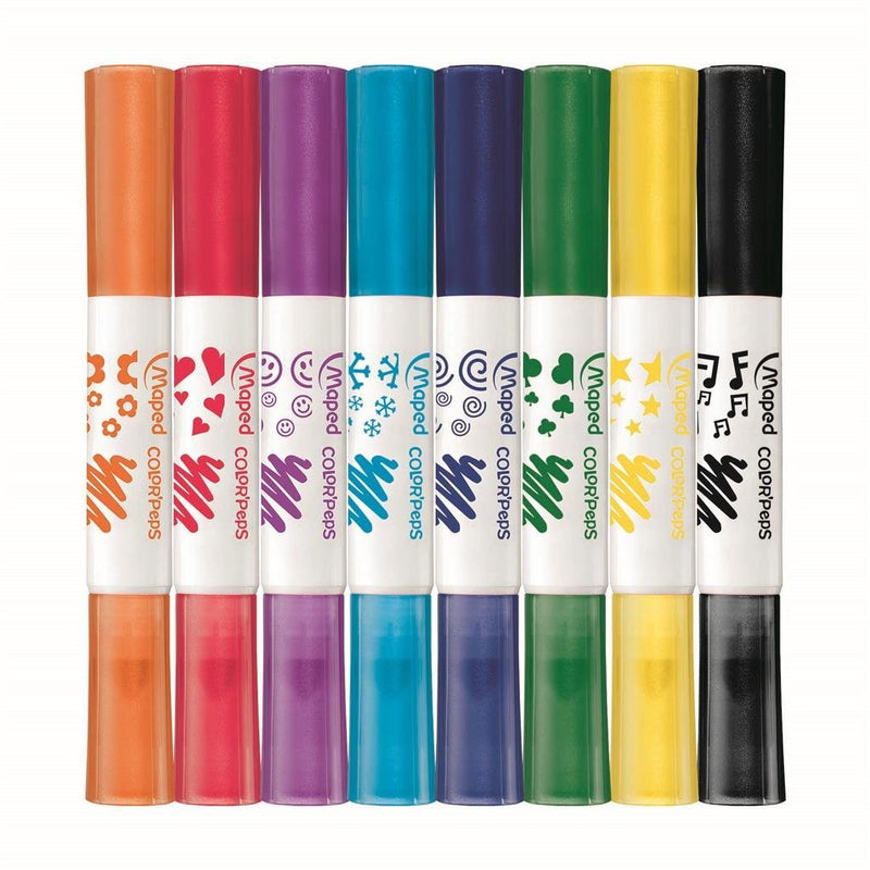Afbeelding laden in galerijviewer, Maped color'peps duo stamp viltstiften 8 stuks
