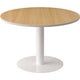 Ronde tafel meet powered by paperflow easyoffice melamine, staal beuken
