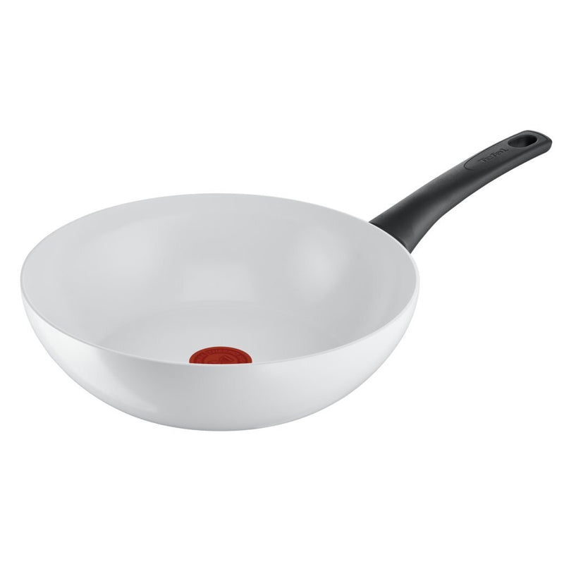 Afbeelding laden in galerijviewer, Tefal kookgerei tefal ceramic control wok 28 cm wit
