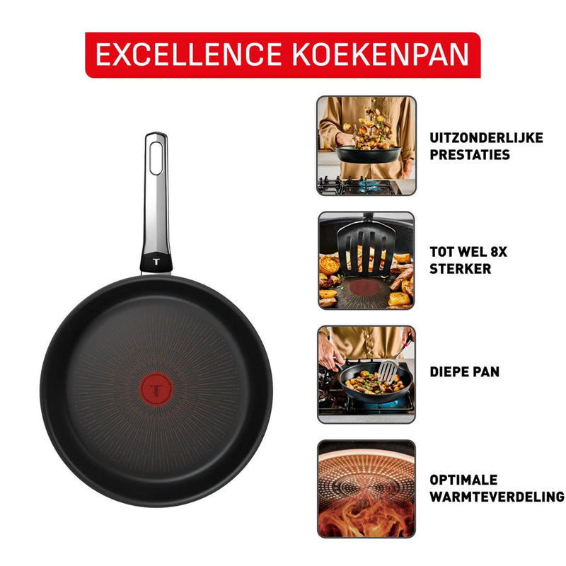 Afbeelding laden in galerijviewer, Tefal excellence koekenpan ã˜30cm
