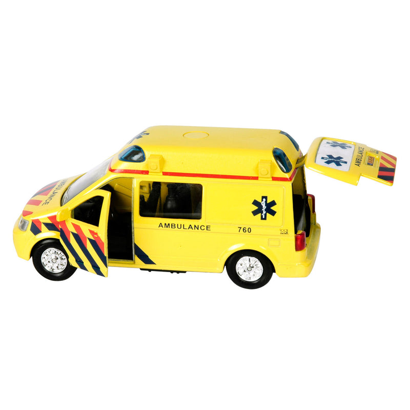Afbeelding laden in galerijviewer, Kids globe ambulance nl die cast pb met licht en geluid 13cm<br>
