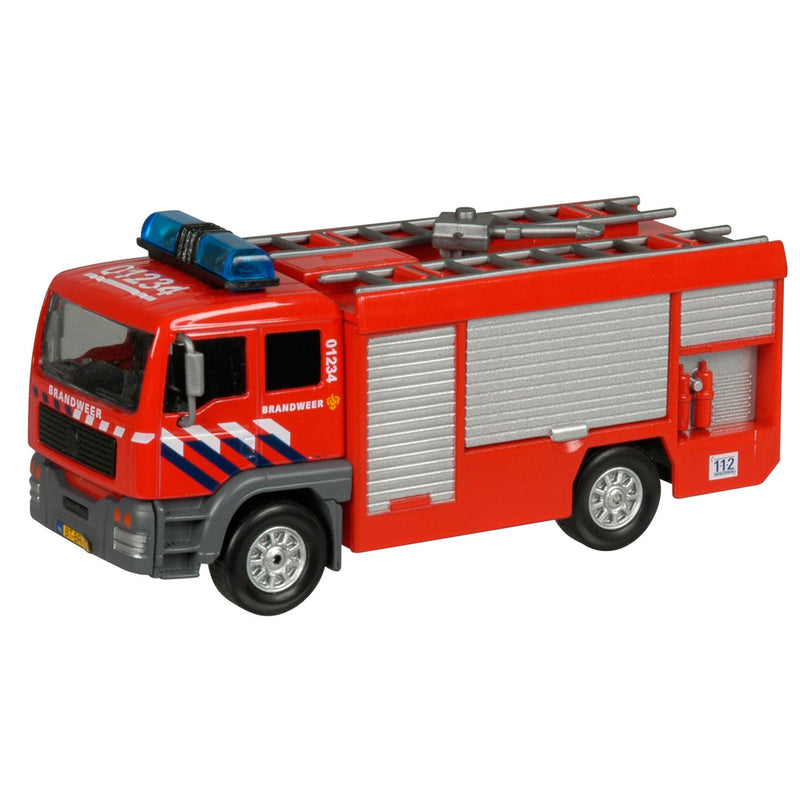 Afbeelding laden in galerijviewer, Kids globe brandweer die cast tankauto met l g
