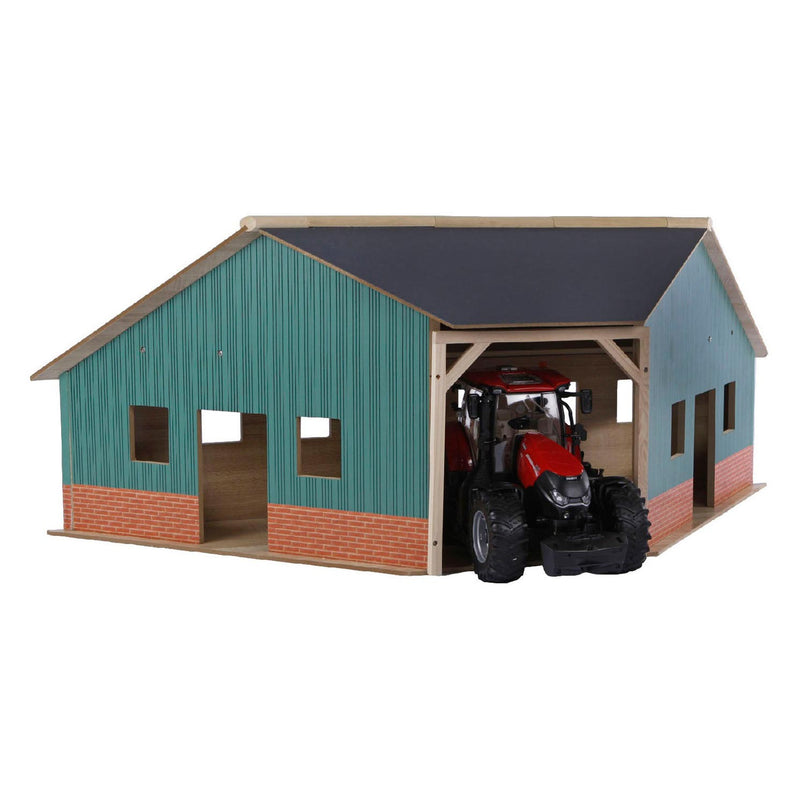 Afbeelding laden in galerijviewer, Kids Globe Globe Globe Loods Hoek Hout Voor 2 Tractoren 1:16
