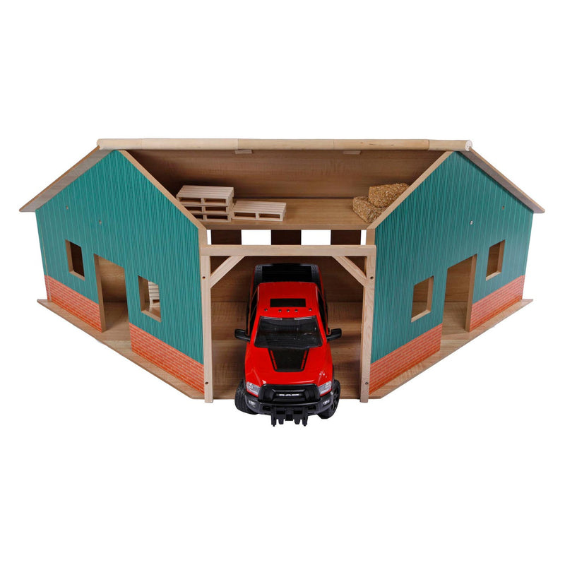 Afbeelding laden in galerijviewer, Kids Globe Globe Globe Loods Hoek Hout Voor 2 Tractoren 1:16
