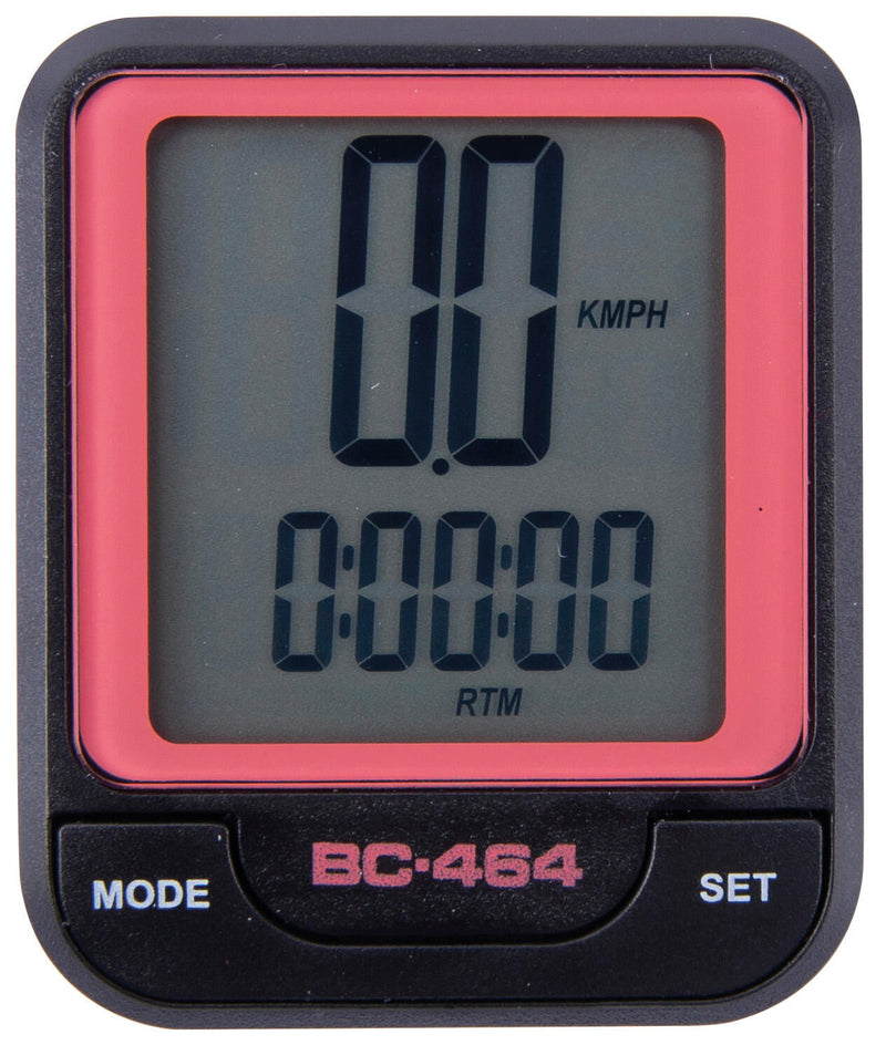 Afbeelding laden in galerijviewer, Contec fietscomputer cbc-464 ct computer cbc-464 wire, black neored
