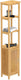 Eisl bamboe hoge kast - met 3 vakken - met deur - duurzaam - (b x h x d) ca. 40 x 190 x 30 cm