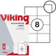 Multifunctionele etiketten viking mat wit