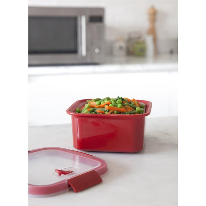 Afbeelding laden in galerijviewer, Curver microwave eco steamer stoomtray 1.1l rood
