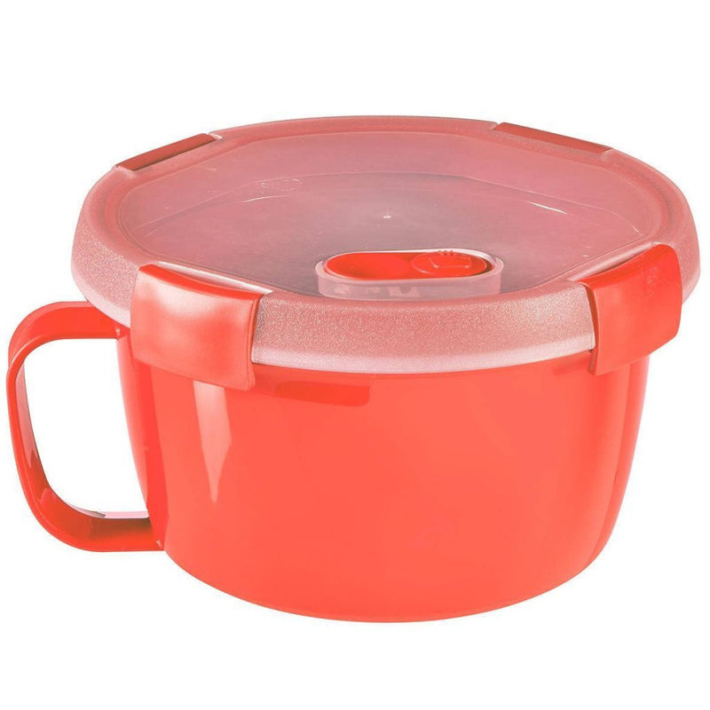 Afbeelding laden in galerijviewer, Curver curver microwave soepkom 0.9l rood
