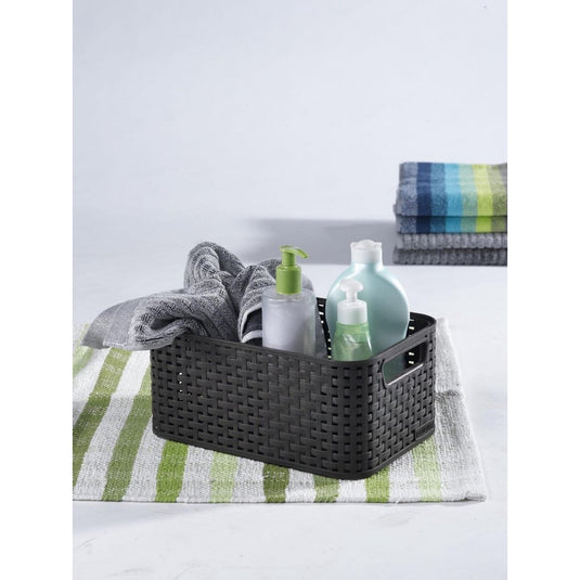 Curver style mand s rotanstyle antraciet 12,9x28,5x19,4cm