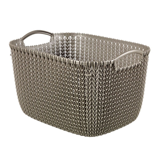 Curver opbergmand knit-look 19l bruin