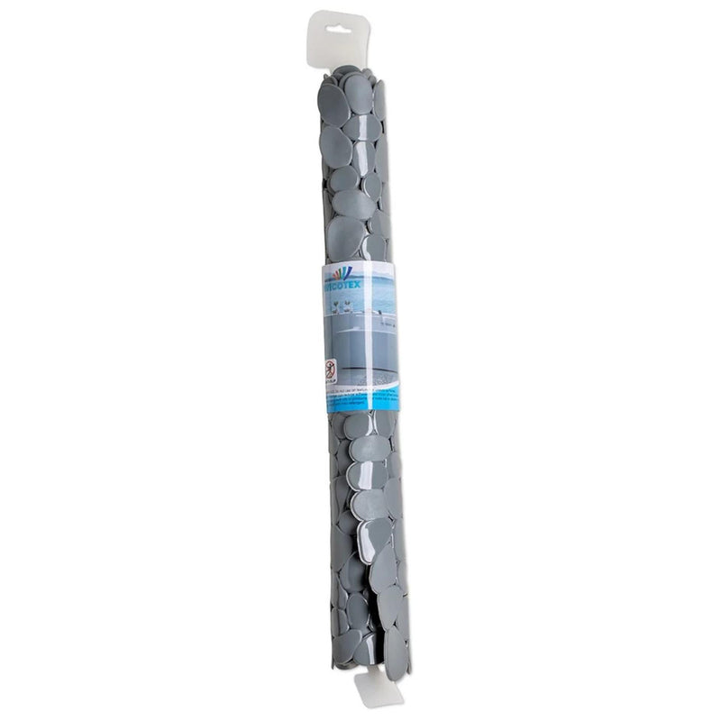 Afbeelding laden in galerijviewer, Wicotex douchemat antislip stones 53x53cm grijs
