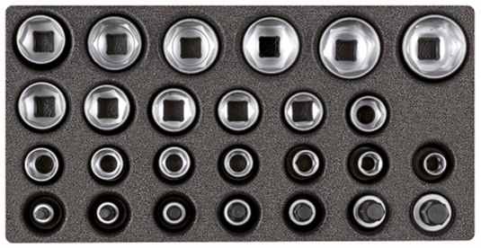 Gedore dopsleutelset 1 2” | 2 6 ct-module | 26-dlg - 3301708