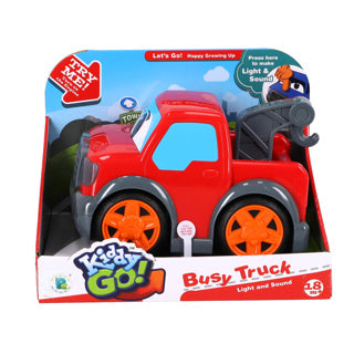 Afbeelding laden in galerijviewer, Kiddygo auto pick up truck 19 cm met licht en geluid rood
