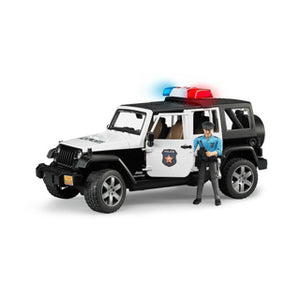 Bruder jeep wrangler rubicon politieauto met politieman