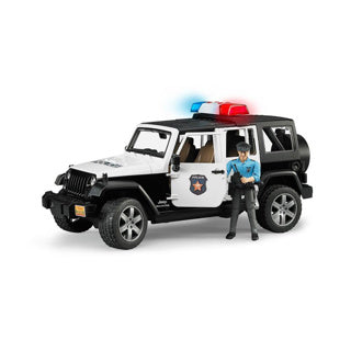 Afbeelding laden in galerijviewer, Bruder auto jeep politie wrangler rubicon unlimited licht en geluid
