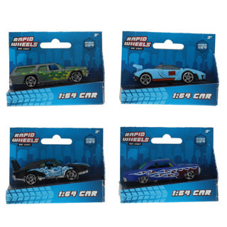 Afbeelding laden in galerijviewer, Rapid wheels auto die cast single pack assorti | 24 stuks
