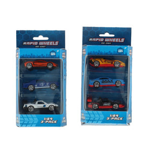Afbeelding laden in galerijviewer, Rapid wheels auto die cast 3 pack assorti | 6 stuks
