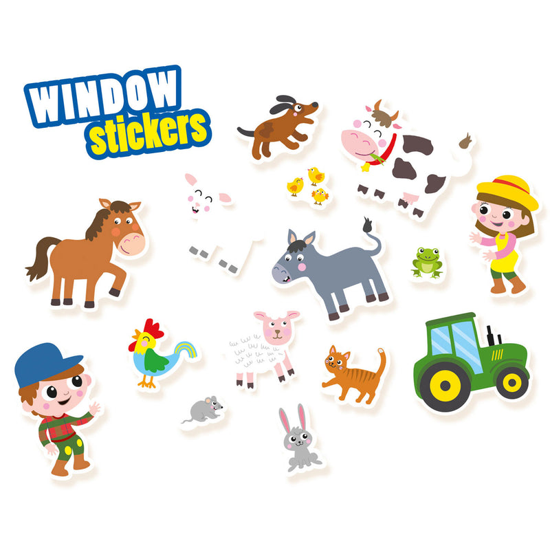 Afbeelding laden in galerijviewer, SES Raamstickers Boerderij
