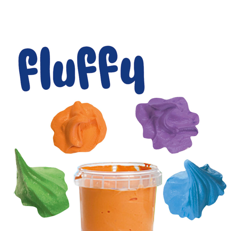Afbeelding laden in galerijviewer, Ses fluffy vingerverf 4 potjes
