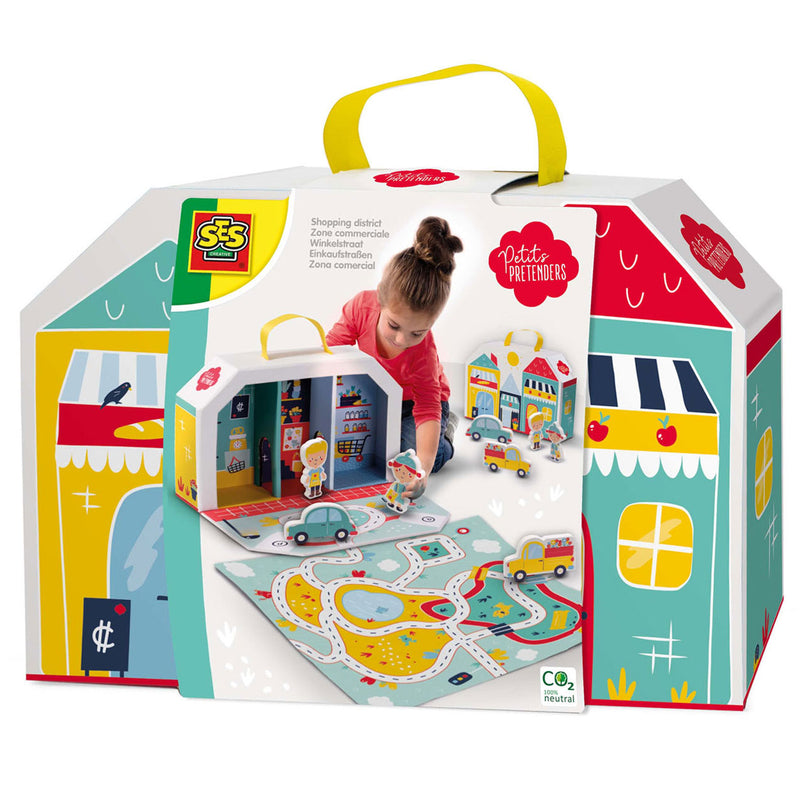 Afbeelding laden in galerijviewer, SES Petit Pretenders Winkelstraat Speelkoffer
