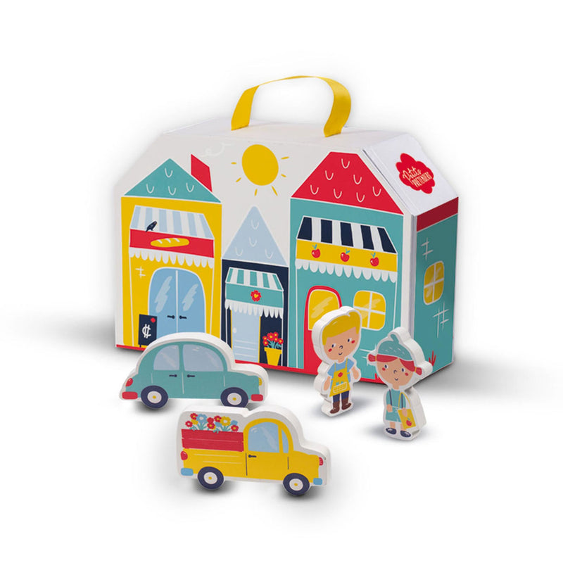 Afbeelding laden in galerijviewer, SES Petit Pretenders Winkelstraat Speelkoffer
