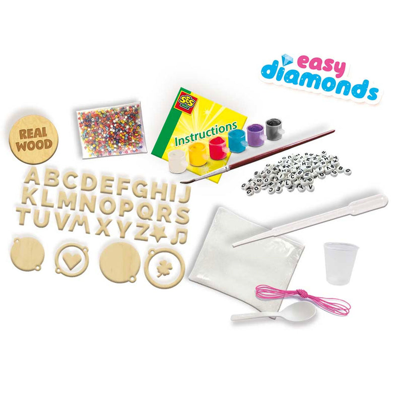 Afbeelding laden in galerijviewer, Ses creative ses easy diamonds - letter sieraden
