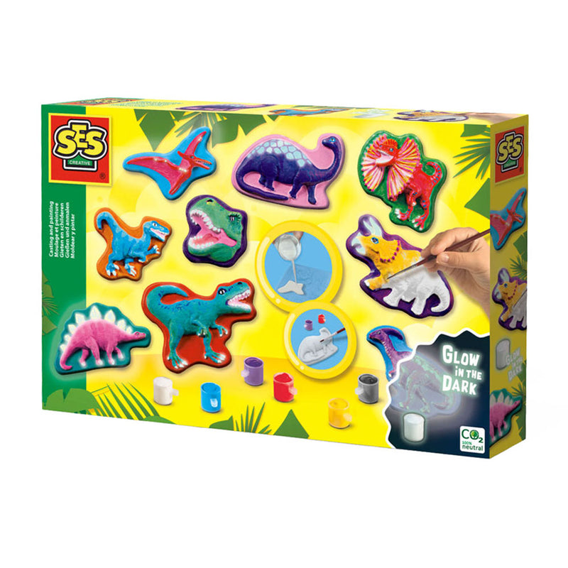 Afbeelding laden in galerijviewer, Ses gieten en schilderen - dino fantasie
