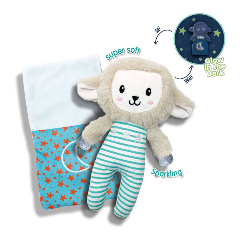 Afbeelding laden in galerijviewer, Ses tiny talents sleepy schaap - night buddy glow in the dark
