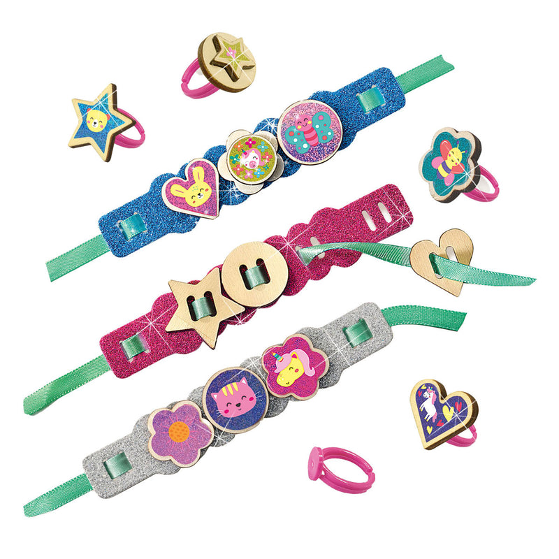 Afbeelding laden in galerijviewer, Ses easy glitter ringen en armbanden
