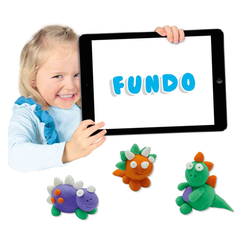 Afbeelding laden in galerijviewer, Ses fundo klei - dino's (3x90gr-1x40gr)

