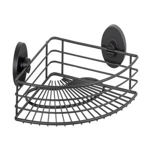 Wenko 1069606 - vacuum-loc hoekrek bari zwart | 1 stuks