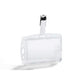 Dubbele badges met clip durable 8013-19 85x54mm duimuitsparing