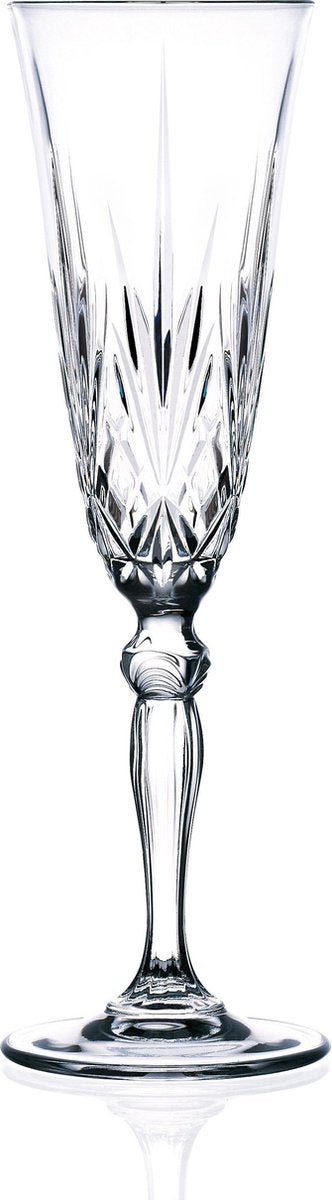 Rcr melodia champagne flutes - 16 cl - 6 stuks