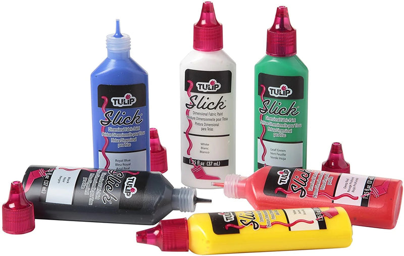 Afbeelding laden in galerijviewer, Tulip • dimensional fabric paint slick deep red 118ml
