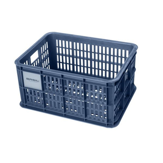 Basil fietskrat S - klein - 17.5 liter - blauw