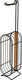 Wenko toiletrolhouder 2-in-1 brendola zwart staal en bamboe - reserverolhouder - toiletpapier houder vrijstaand - wc rolhouder staand