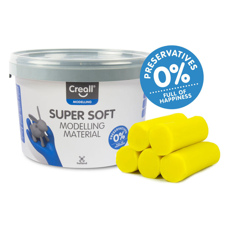 Afbeelding laden in galerijviewer, Creall supersoft klei geel, 1750gr.
