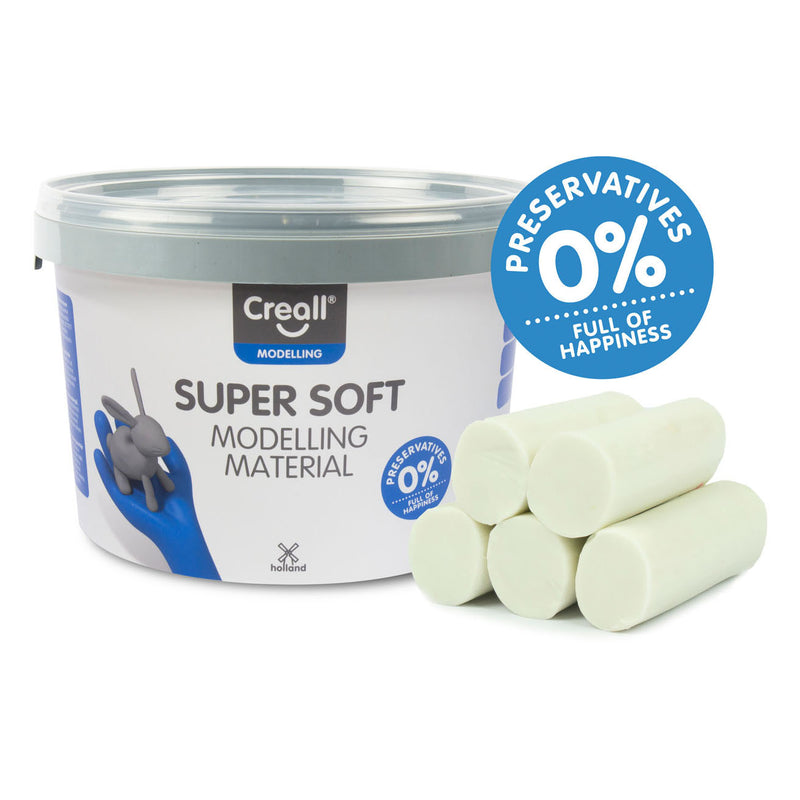 Afbeelding laden in galerijviewer, Creall supersoft klei wit, 1750gr.
