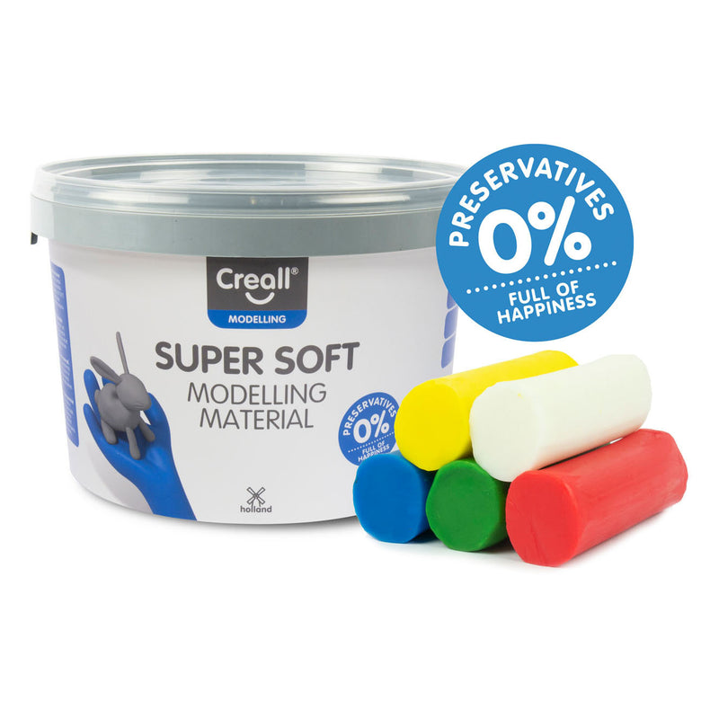 Afbeelding laden in galerijviewer, Creall supersoft klei - 5 kleuren klei - 1750gr.
