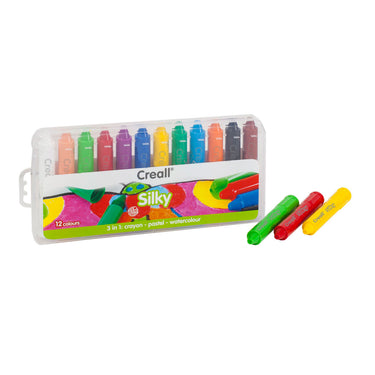 Creall waskrijt in etui set a 12 stuks, wasco crayon